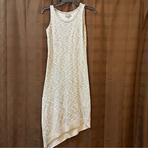 Neiman‎ Marcus Grey Knit Asymmetrical Hem Dress XS